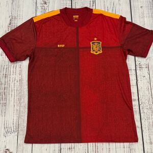 Spain RFEF Spain Soccer Jersey Men’s 2XL Red World Cup Star Fan Shirt